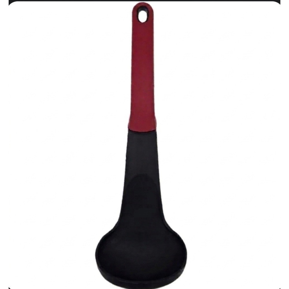HANDY‎ HELPERS~ 11.25"Cooking And Serving Ladle- Dishwasher Safe~Red & Black~NEW